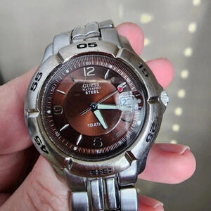 Guess Watches  Waterpro Stainless Steel wrist  7"